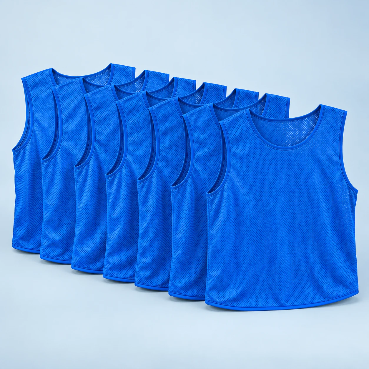 Seven-player training bib set